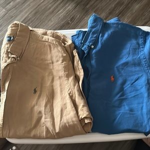 2 Polo Linen shirts
